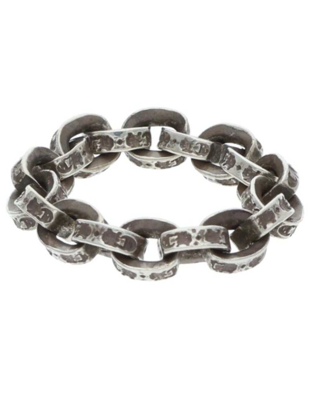 Chrome Hearts Paper Chain Ring Silver
